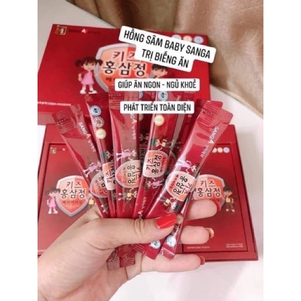 Nước Hồng Sâm Baby SangA Hàn Quốc, Giúp Bé Ăn Ngon Miệng, Tăng Cường Sức Đề Kháng, Ngủ Sâu Giấc