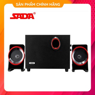 Bộ 3 loa nghe nhạc 2.1 máy vi tính để bàn d-200e làm bằng gỗ âm thanh siêu trầm