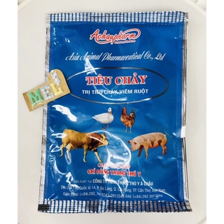Đặc t.rị tiêu chảy, viêm ruột 100gr trên gia súc, gia cầm.