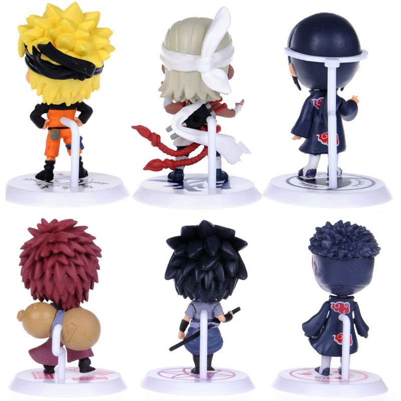 Bộ 6 Mô Hình Nhân Vật Sasuke Trong Naruto 7cm