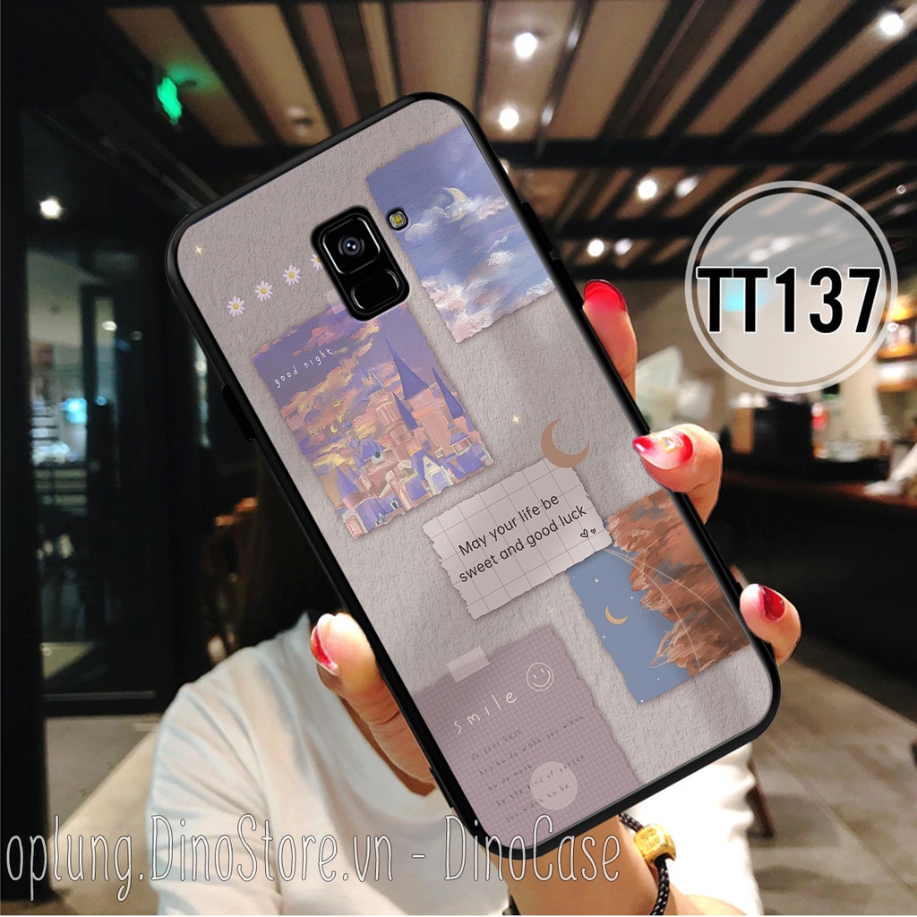Ốp Samsung A6 / A6 Plus - Samsung A8 / A8 Plus - Ốp lưng nhựa bảo vệ camera chống bám bẩn phong cách vintage nhẹ nhàng.