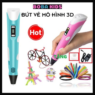 Bút vẽ 3D tạo mô hình 3 chiều độc đáo, in hình 3D nhiều màu sắc cho bé thỏa sức sáng tạo