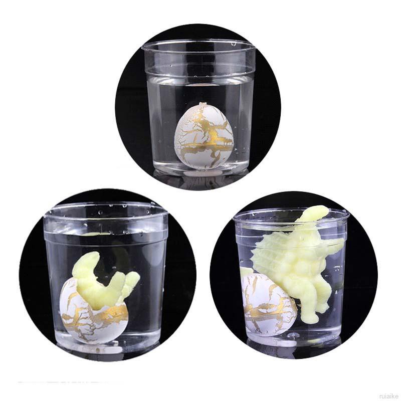 🍭 ruiaike 🍭 2Pcs Magic Hatching Dinosaur Eggs Kids Educational Add Water Growing Toys Gift