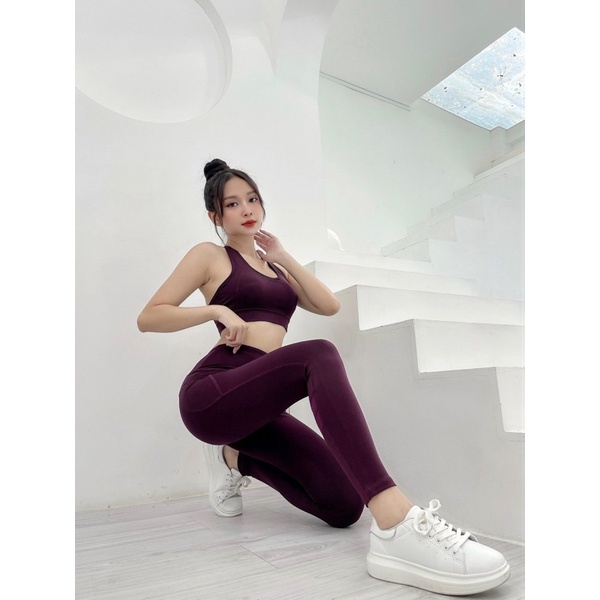 SET BỘ PHỐI LƯỚI CÓ TÚI BÊN GYM,YOGA,THỂ THAO