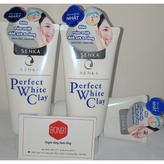 Sữa rửa mặt Senka Perfect White Clay
