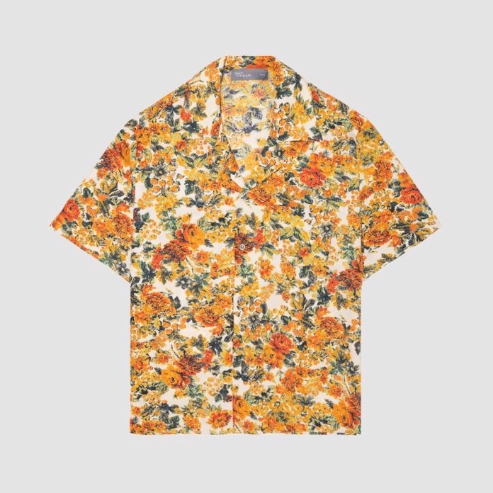 Áo sơmi ngắn tay dáng boxy 21ST URBAN Summer Garden