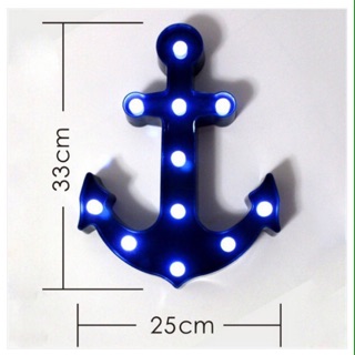 Đèn Led hình chiếc mỏ neo, hình cầu vồng