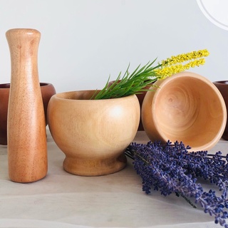 Cối chày nhà bếp - Gỗ nguyên khối - Xuất khẩu