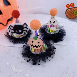 Kẹp Nón Halloween Có Đèn Bí Ngô, Nhện Phụ Kiện Hoá Trang Halloween