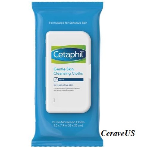 Khăn giấy tẩy trang dưỡng da Cetaphil Gentle Skin Cleansing Cloths