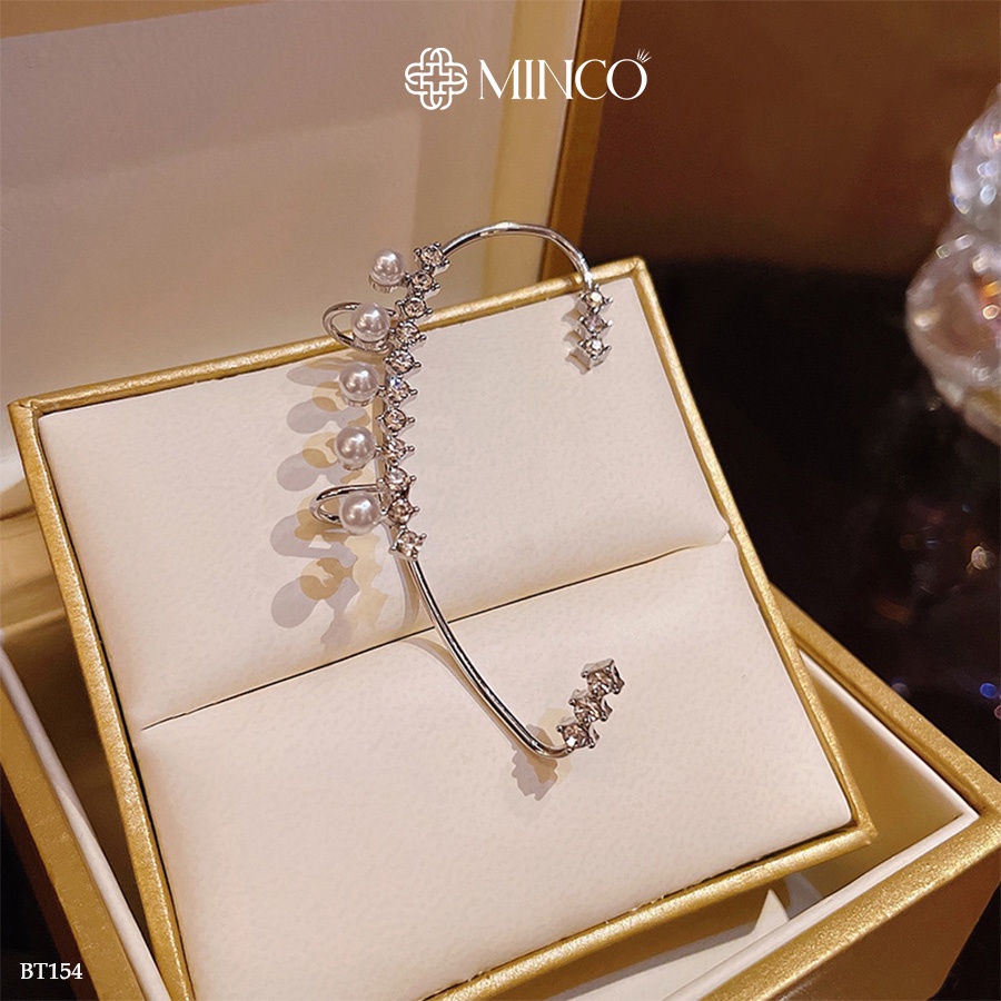 Bông Tai Nữ TiTan Minco Accessories Kẹp Vành Cách Điệu Lấp Lánh Tỏa Sáng Bạn Nữ Yêu Thích BT154