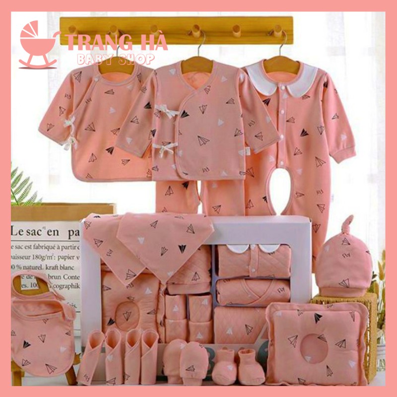 🎁𝑯𝑶̣̂𝑷 𝑸𝑼𝑨̀ 𝑻𝑨̣̆𝑵𝑮🎁 Set Đồ Sơ Sinh Quà Tặng Cho Bé 22 Chi Tiết Coton Mùa Hè Có Hộp Sang Chảnh💓Quà Tặng Đầy Tháng Cho Bé