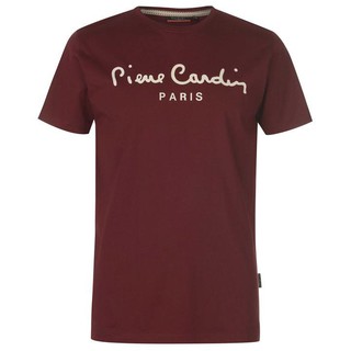 Áo thun nam ngắn tay Pierre Cardin màu đỏ mận - Thời trang công sở Pika