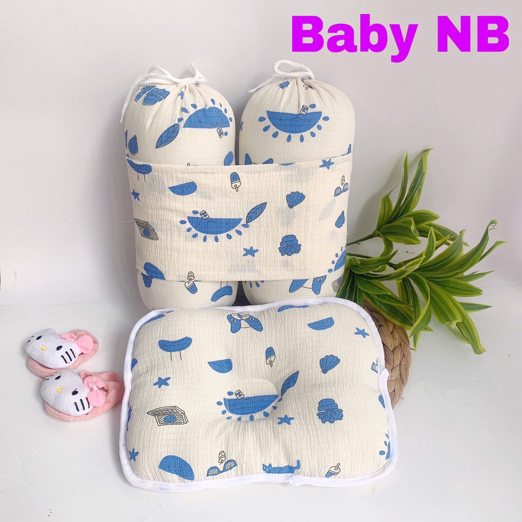 Bộ gối chặn họa tiết nhiều màu cho bé yêu Acute baby