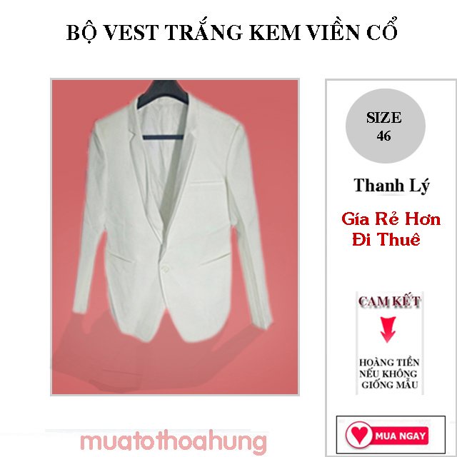 Thanh Lý Vest Nam Thời Trang Giới Trẻ-Trung Niên- Rẻ Hơn Đi Thuê