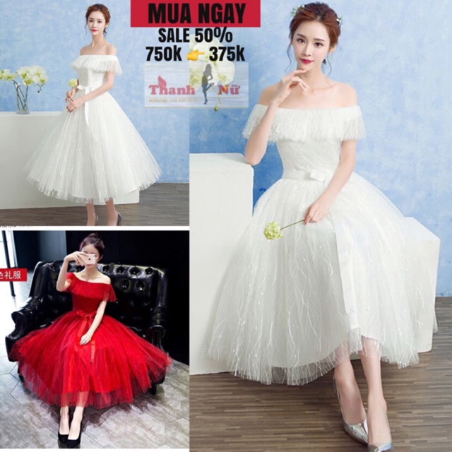 ❤️ĐẦM CÔNG CHÚA❤️ ĐẦM BẸT VAI DÚN CỰC XINH