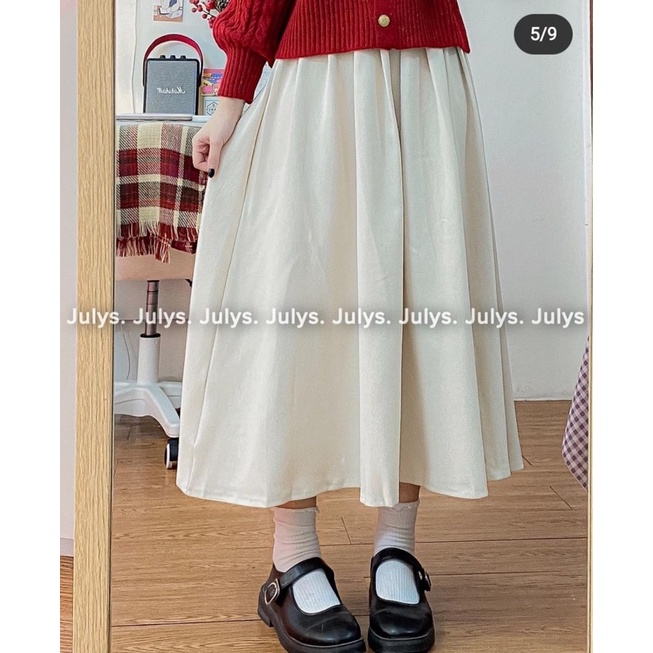 Chân váy dài xếp ly dáng xoè hàng Quảng Châu siêu đẹp