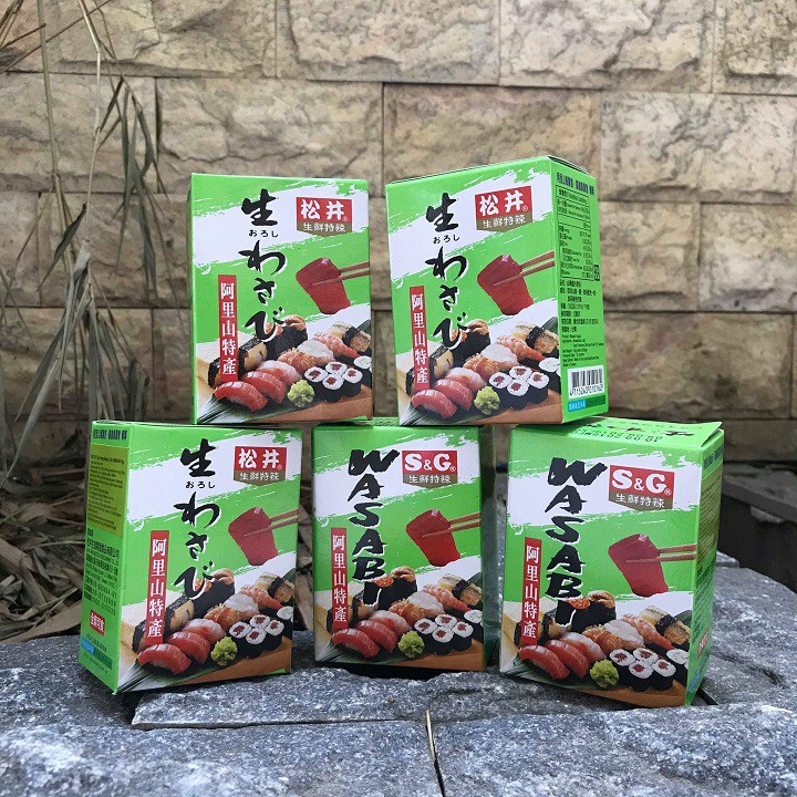 Mù tạt Wasabi S&G hộp 10 gói (10 gr/1 gói)