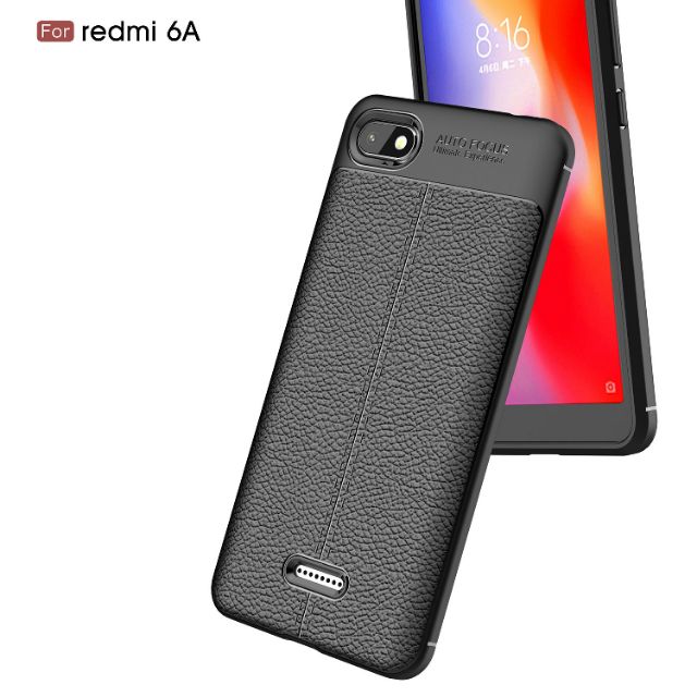 Ốp lưng Xiaomi Redmi 6A FREESHIP Từ 50k chống sốc vân da hiệu Auto Focus siêu bền