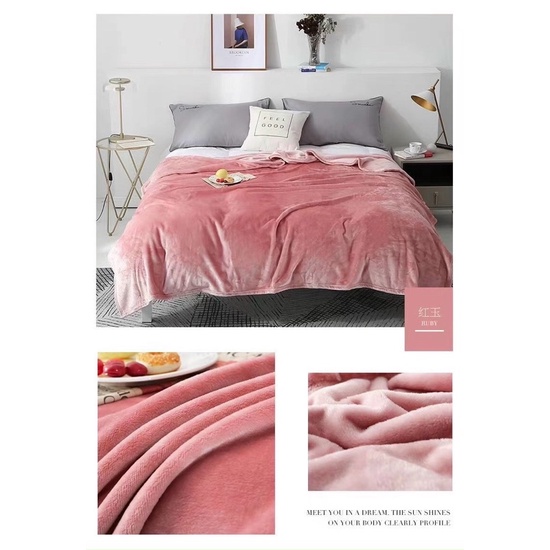 Chăn Lông Thỏ BLANKET_MUJI_Chăn Thu Đông_Chăn 4 Mùa 2,3kg