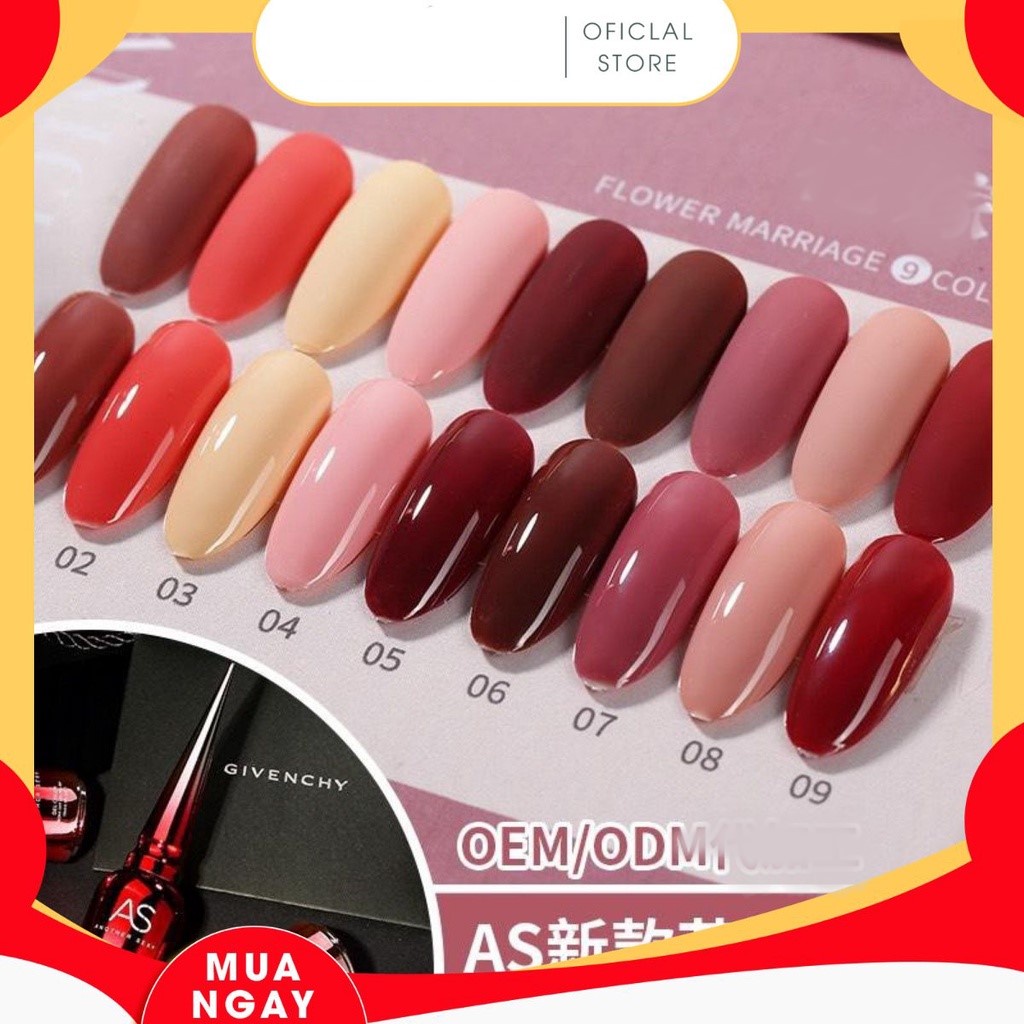 Sơn gel AS 15ML (dành cho tiệm nail chuyên nghiệp) AHJ