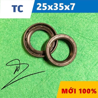 Phớt chặn dầu tc 25x35x7 ( phớt dầu / chắn dầu / lò xo / phớt ben / oil seal tc 25*35*7)