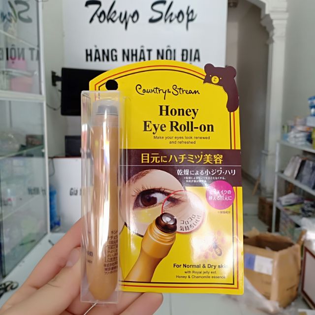 Cây lăn mắt honey eye roll-on