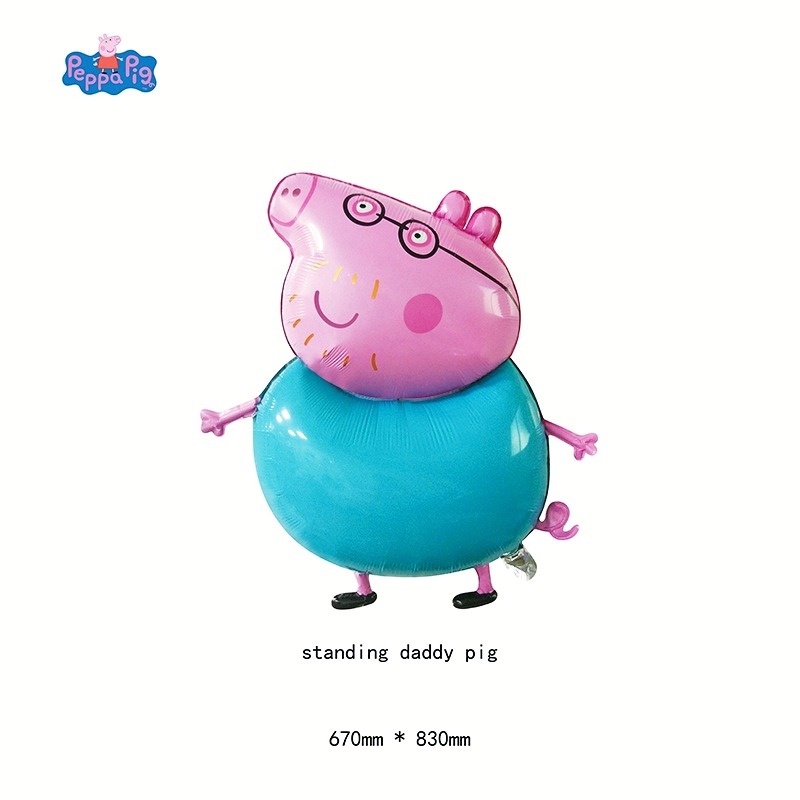Bong Bóng Nhôm Hình Heo Peppa Trang Trí Tiệc Sinh Nhật Mới