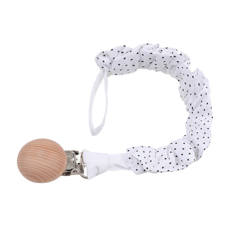 Dây Kẹp Núm Vú Giả Bằng Cotton An Toàn Chống Thất Lạc Cho Bé Sơ Sinh