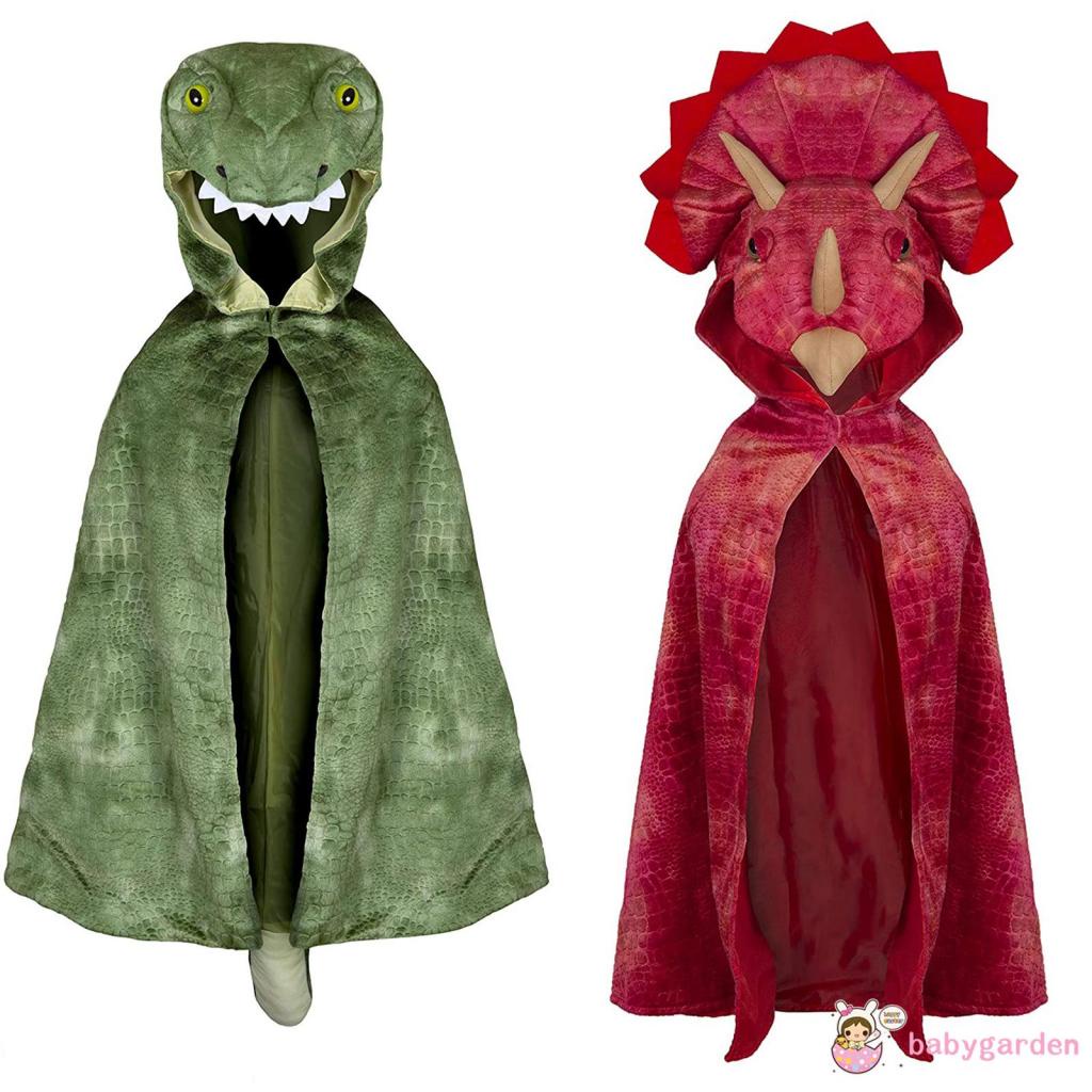 Áo Choàng Có Nón Hóa Trang Khủng Long Cho Bé Trai