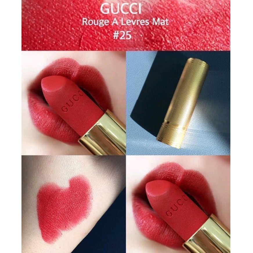Son Lì Gucci Rouge À Lèvres Mat Màu 25 Goldie Red | BigBuy360 - bigbuy360.vn