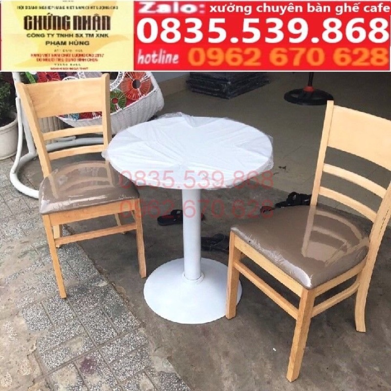 Bàn cafe cao 75cm đường  khính 60cm , xưởng chuyên bàn ghế cafe
