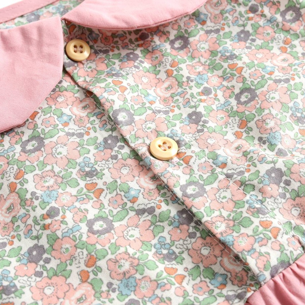 Bộ Đồ Liền Thân Sanlutoz In Hoa Dành Cho Bé Gái Sơ Sinh