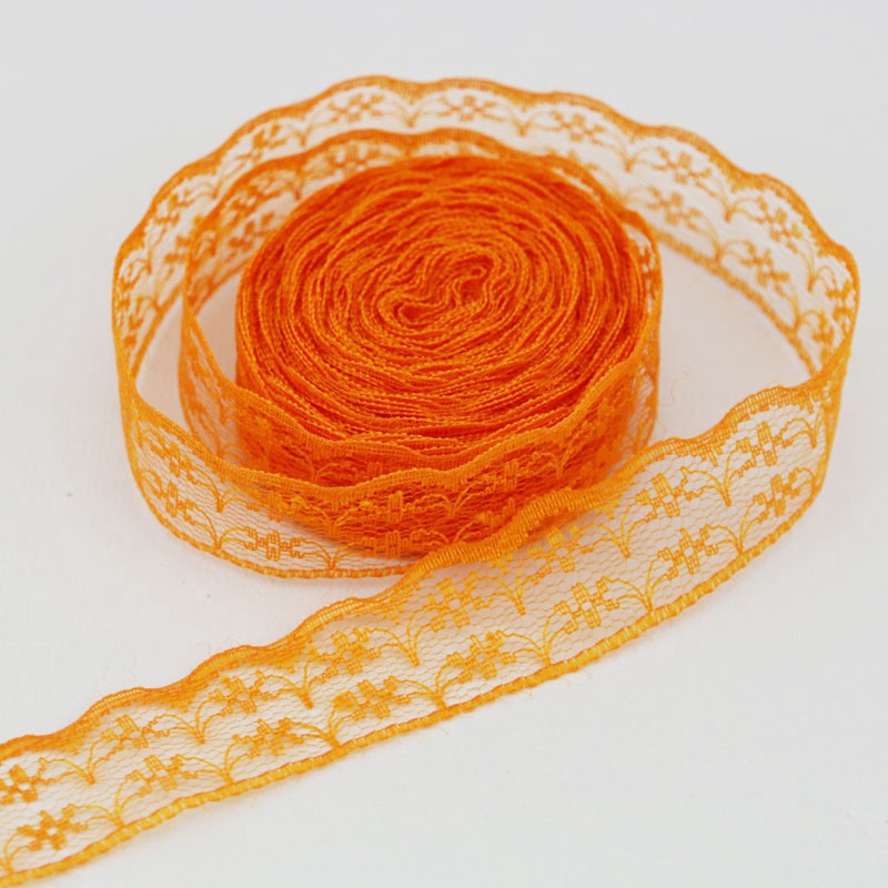 Cuộn dây ruy băng ren 2.25cm dài 10 yard dùng để trang trí