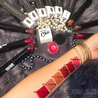 Son chu lipstick có sẵn [chính hãng - đầy đủ phụ kiện : son dưỡng, túi giấy xinh + thanks card ]