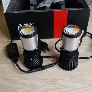 Bi led mini aes chân h4 cho xe máy, ô tô