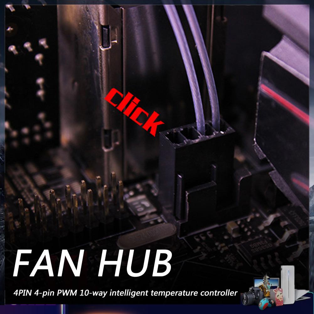 Bộ điều khiển tốc độ quạt tản nhiệt 1 đến 10 4 chấu PWM HUB SATA /4D lớn