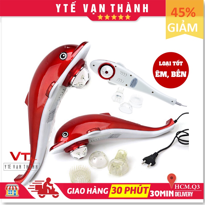 ✅ [LOẠI TỐT Y HÌNH] Máy Massage Cầm Tay Hồng Ngoại Cá Heo: Energy King LC-2002E (Mát xa, Massa) - VT0087