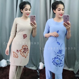 Đồ Lam Đi Chùa # Cách Tân Sẫm Sen