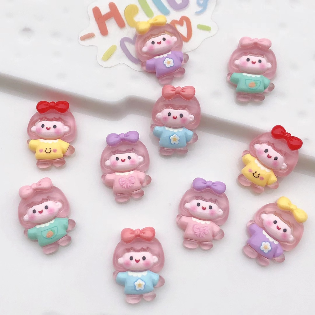 cô gái màu hồng Resin phụ kiện dép Crocs charm DIY khóa giày crocs jibbitz Nhựa trang sức Phụ kiện trang trí giày crocs nút trang trí điện thoại di động Nắp đậy / Khung ảnh / Cốc nước / Túi Nguyên liệu làm phụ kiện handmade sáng tạo