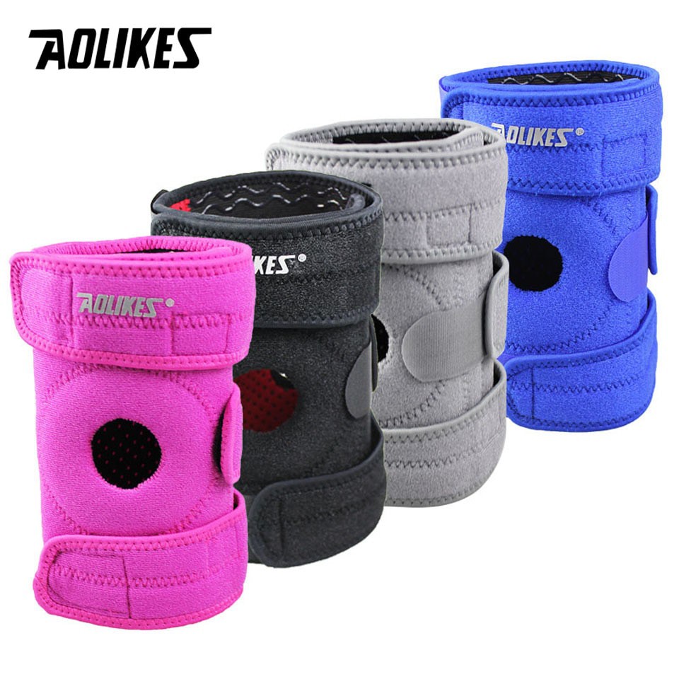 Đai quấn bảo vệ đầu gối thể thao AOLIKES A-7912 thoáng khí tránh xô lệch trệch khớp four spring sport knee support