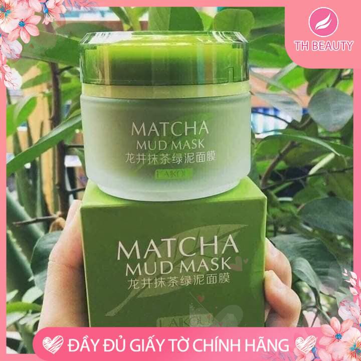 <THẬT 100%> Mặt nạ trà xanh Mud Mask Laikou