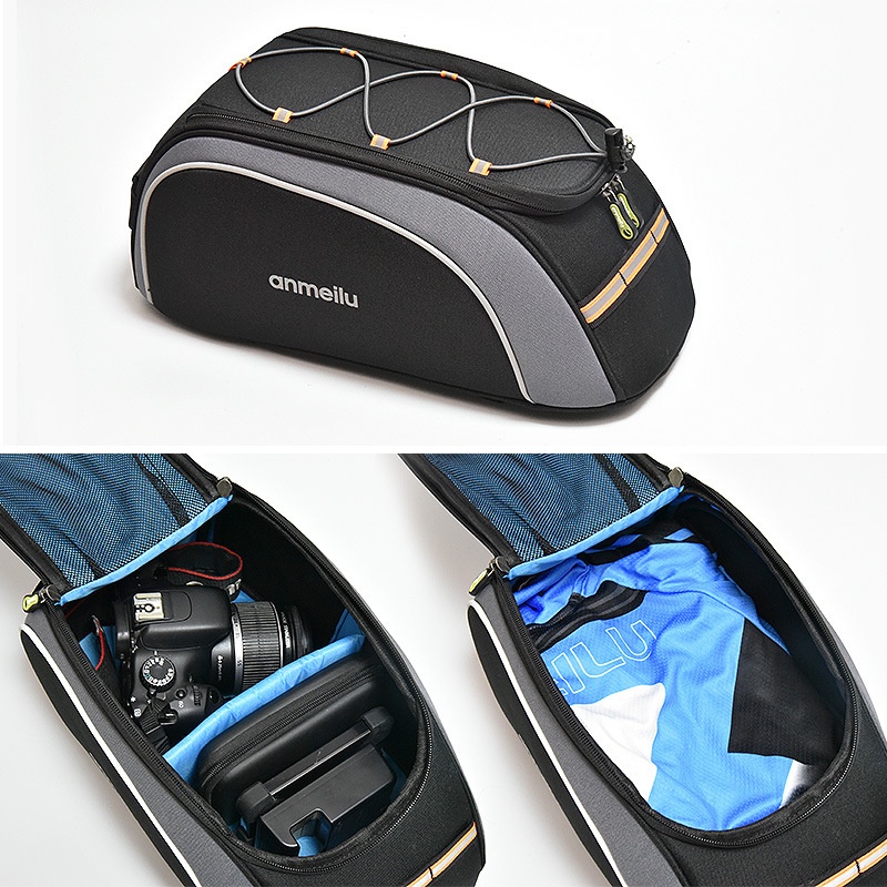 Túi da PU gắn yên sau xe máy đa năng tiện dụng