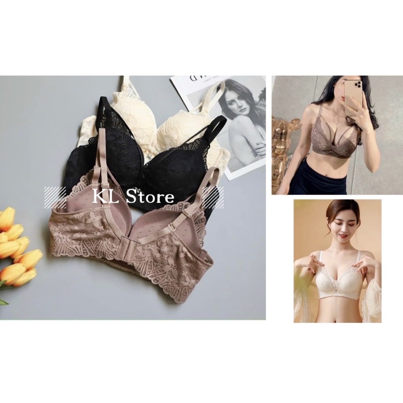 Áo lót ren không gọng, tạo from ngực đẹp, đệm thông hơi thoáng mát AL08