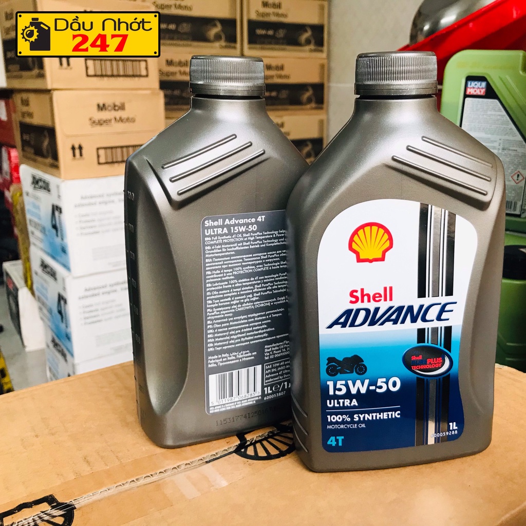 Dầu nhớt Shell Advance Ultra 15w50 1L