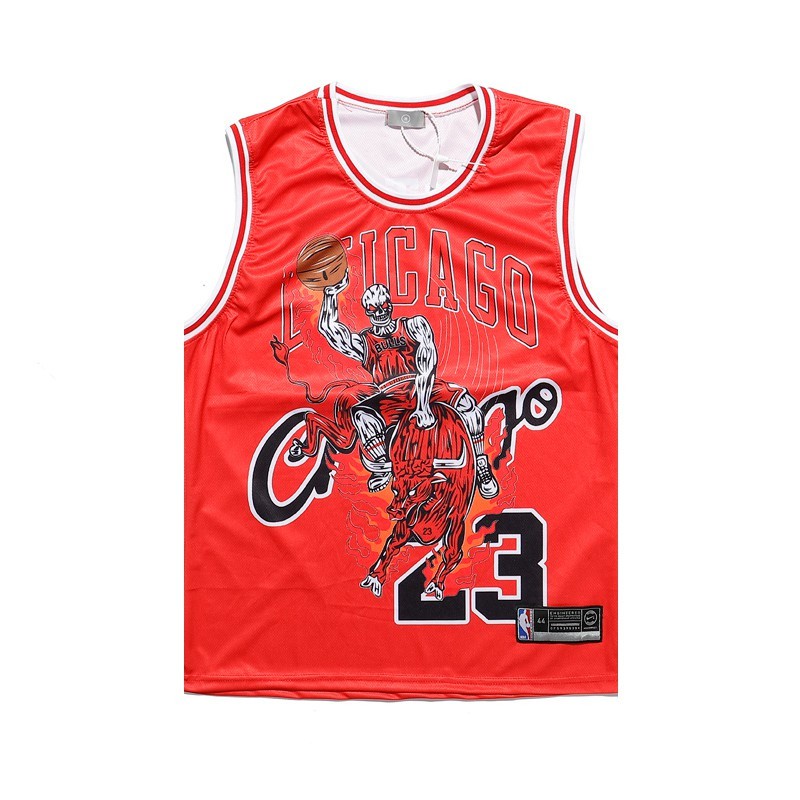 ÁO THUN 3 LỖ, TANK TOP, BÓNG RỔ CHICAGO 23 ĐỎ-DRAGON STORE THỦ ĐỨC * Đẹp