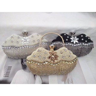 Cốp đính ngọc cầm tay cao cấp