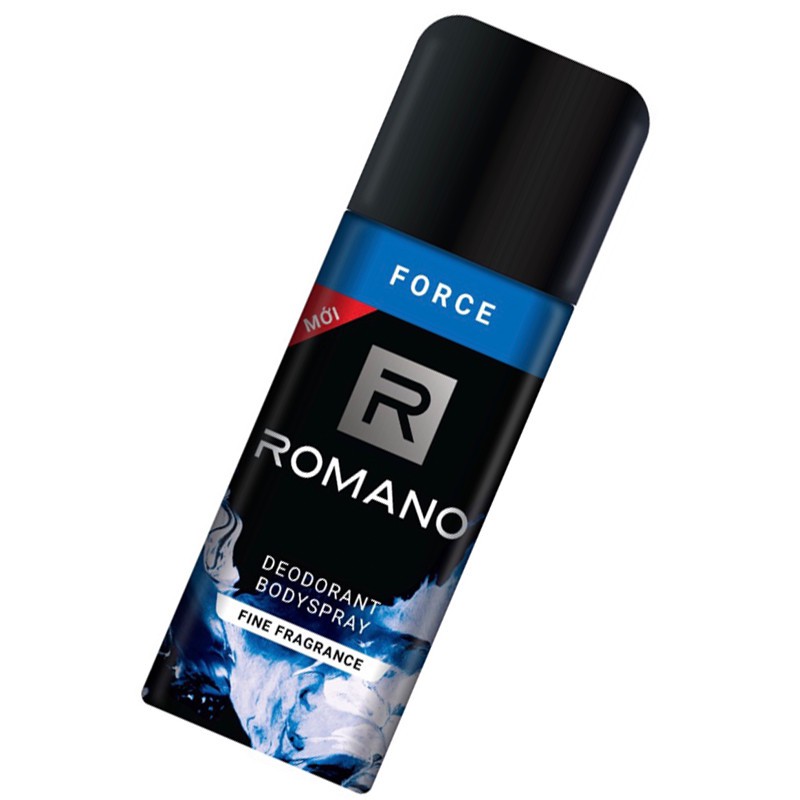 Romano - Xịt khử mùi toàn thân hương nước hoa Force 150 ml