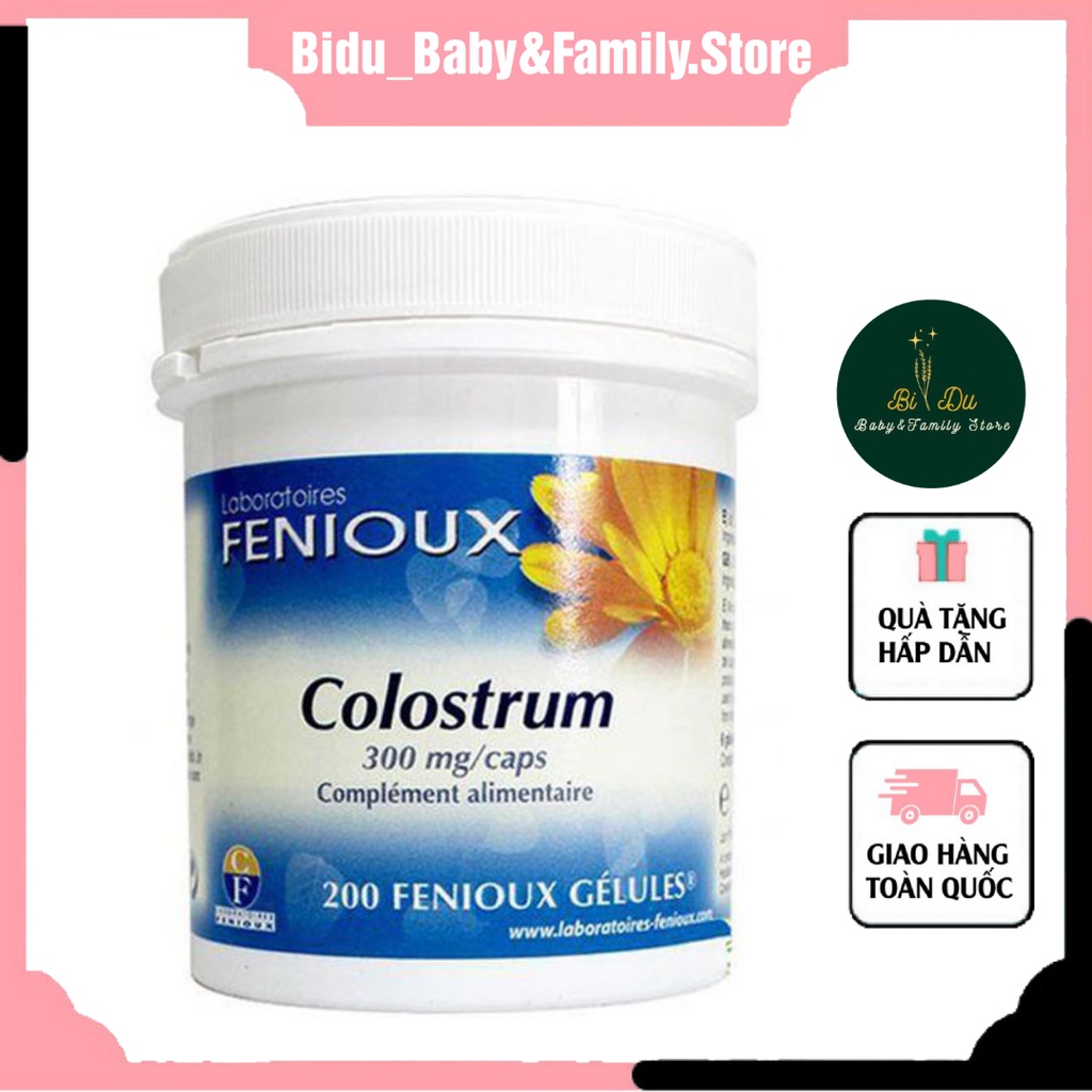 Sữa Non Pháp Fenioux Colostrum Hộp 200 Viên Bổ Sung Dinh Dưỡng Và Vitamin Cho Trẻ Nhỏ Và Phụ Nữ Sau Sinh