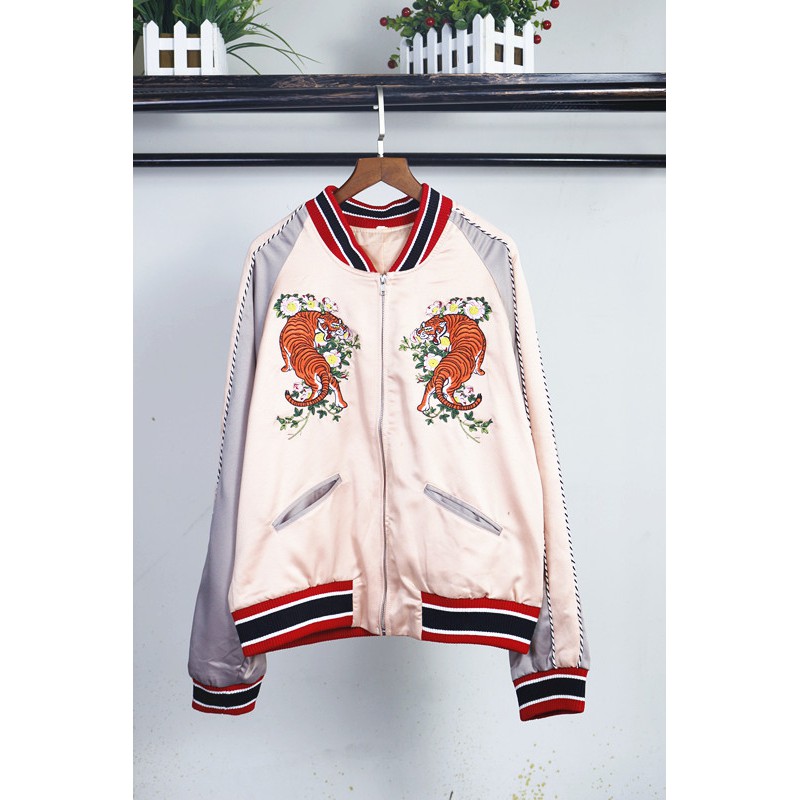 Áo khoác bomber thêu, áo bomber thêu 2 lớp cực chất